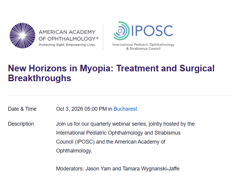 New Horizons in Myopia: Treatment and Surgical Breakthroughs